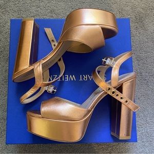 Stuart Weitzman Ryder Platform Sandals Heels Sz 10.5